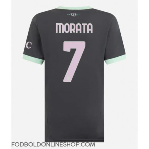 AC Milan Alvaro Morata #7 Tredjetrøje Dame 2024-25 Kortærmet